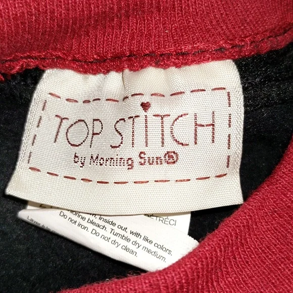 Top Stitch by Morning Sun Women's Size 2XL Christmas Holiday Design Sweat Shirt - Picture 8 of 10